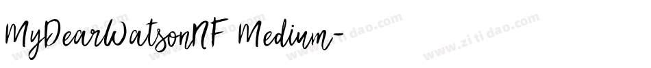 MyDearWatsonNF Medium字体转换